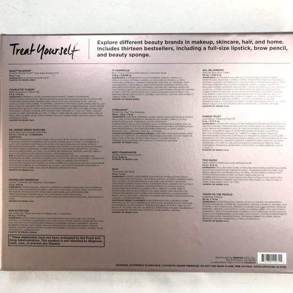 NWT Sephora Favorites Treat Yourself 12 Piece Set - Picture 8 of 10